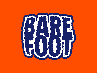 Barefoot band logo music rock and roll
