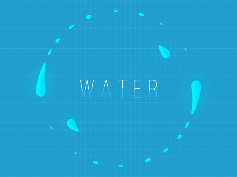 #3 Natural Elements - Water 2d after effects animation liquid motion motion motion design motion graphics water wave