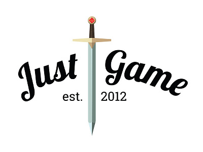 Just Game Logo game just game die dice logo
