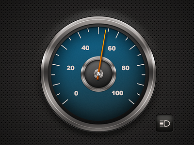 Digital Gauge auto dark gauge industrial metal needle speedometer textured
