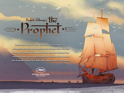 Kahlil Gibran's The Prophet Move site header animated book cannes movie poetry prophet website