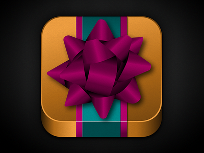 Gift[O]Mizer App Icon app app store bow icon ios iphone present