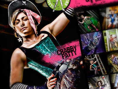 Glass City Rollers Website black dark glass city rollers green grunge large background image pink roller derby web website