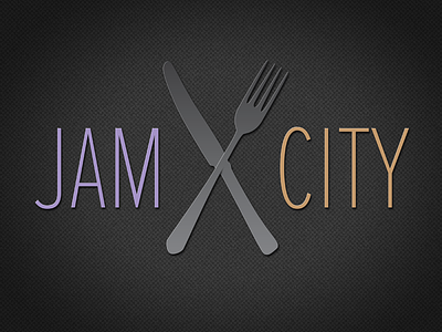 Jam City branding city event events fork fundraiser fundraising jam jam city knife logo oh ohio toledo typography