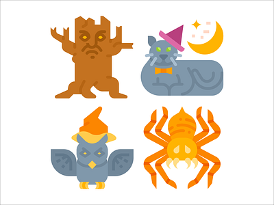 Halloween illustrations / icons