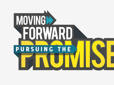 Moving Forward bold colors depth typography