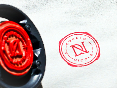 The Burlock Crest crest stamp vector