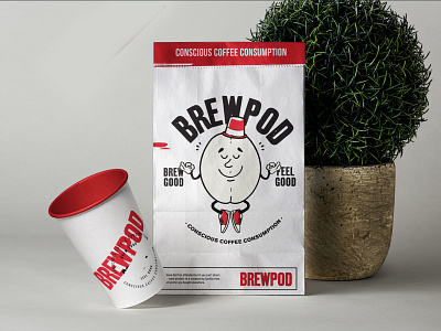 Brewpod Packaging. branding coffeepackaging design foodpackaging graphic design illustration logo logodesign mascot minimal packaging packaginginspo