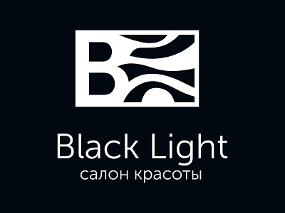 Black Light logo beauty salon black branding concept design icon light logo logo design modern