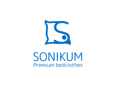 Sonikum logo bird branding concept icon logo logo design modern pillow product vector