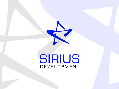 Sirius development logo branding concept development agency icon logo logo design modern sirius vector