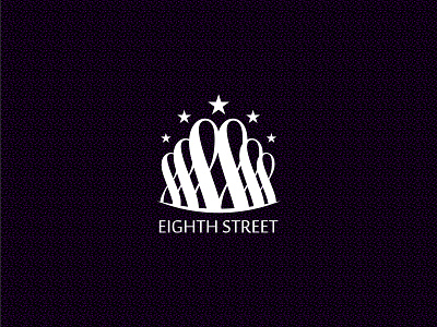 Eighth street logo branding concept design eight icon infinity logo logo design modern street vector
