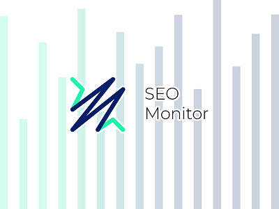 Seo monitor logo analytics branding concept design icon logo logo design modern seo vector