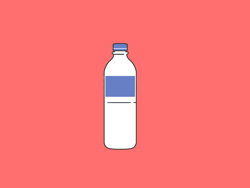 My First Animation animation bottle design frame by frame illustration illustrator motion natural sneaker