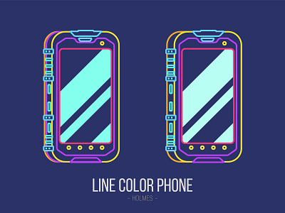 Line Color Phone 2019 2019 best photographer 2019 trends animation app branding design icon identity illustration illustrator logo minimal type ux web website