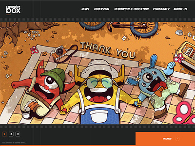 Monster Box Web UI design icon illustration illustrator logo monster monsterbox ui ux web website