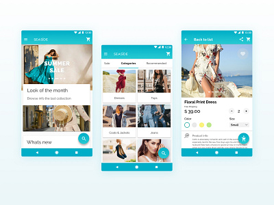 Seaside store mobile app