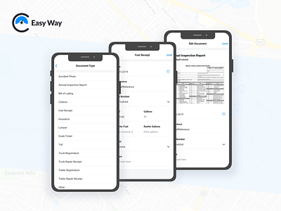 Easy Way • Document center android app android app design app app design docs document document center document preview ios ios app ios app design mobile app design truck ui upload document ux