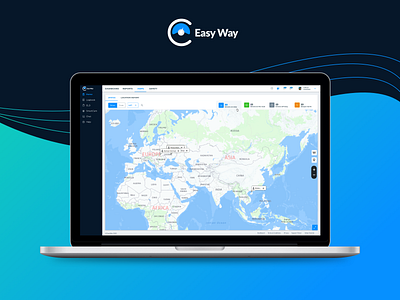 Easy Way • Admin panel admin admin panel dashboard design map maps trip planner truck ui ux