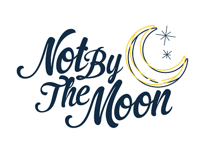 Not By The Moon Logo Exploration logo