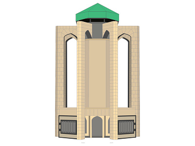 Hamedan Baba Tahir Tomb baba tahir tomb hamedan hamedan baba tahir tomb hamedan vector illustration illustrator iran iran vector vector of iranian attractions