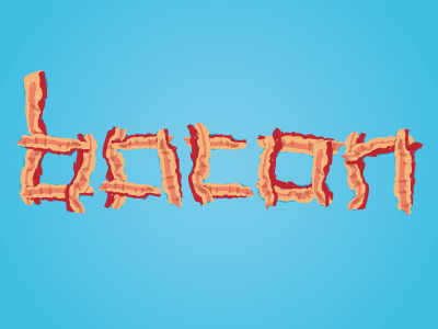 Kinetic Type Project: Bacon Edition