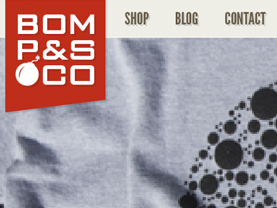 Bomwear - Homepage bomwear e commerce merch store