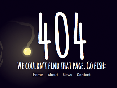 Angry Angler - 404 page