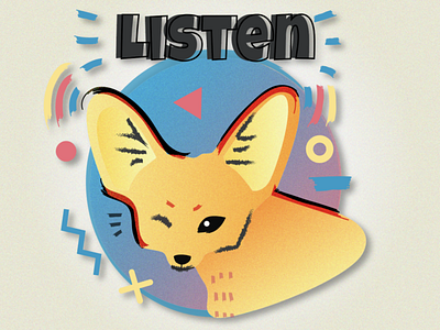 Fennec Fox Sticker