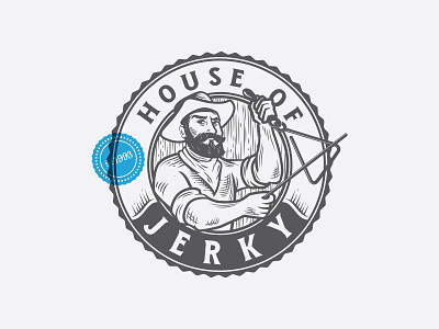 House of Jerky - Logo Refresh beef brand butcher jerky kitchen meat refresh restaurant update