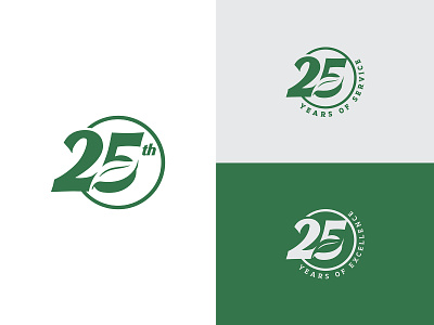25th Anniversary Rain Drain 25th anniversary anniversary logo brand green leaf leaf logos logo
