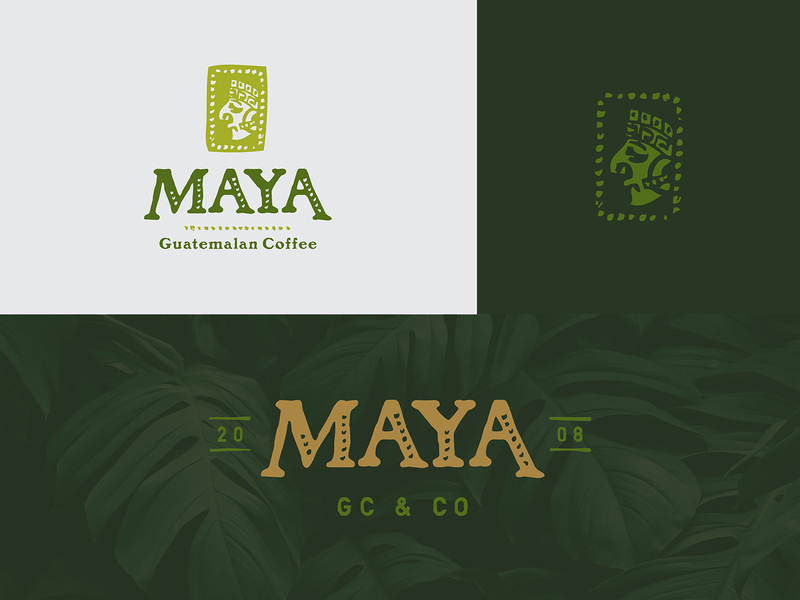 Maya Guatemalan Coffee bistro brand branding coffee design graphic design hospitality icon illustration logo maya restaurant vector