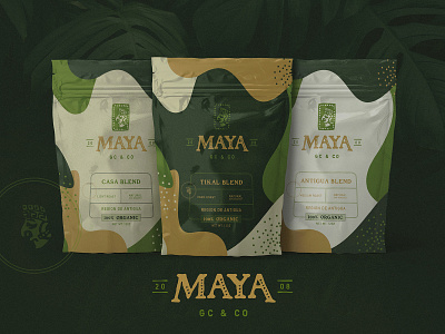 Maya Guatemalan Coffee - Packaging brand branding design illustration indiana logo package packaging typography vector