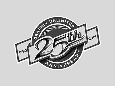 Graphix Unlimited 25th Anniversary 25th anniversary decals graphix unlimited year