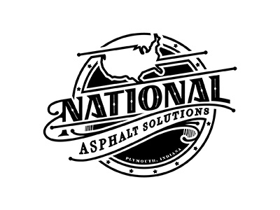 National Asphalt Solutions america asphalt circle national retro solutions united states usa vintage