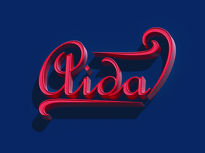 AIDA 3d branding graphic design logo