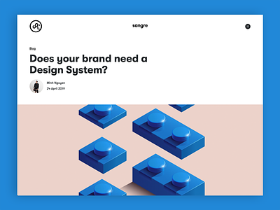 Blog article agency blog design design layout design ui website design