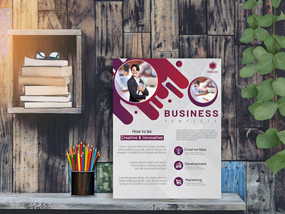 Business template business design flyer