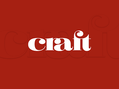 Craft Logo Concept Dribbble