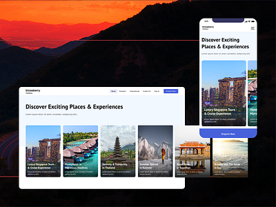 Travel, Holiday, Vacation, Tour Portal UI UX Designing Part 1