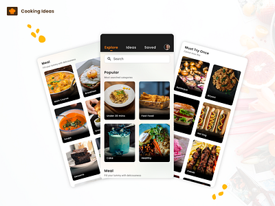 Food, Recipe, Cooking, Recommendation, Suggestions App app design cooking food mobile app mobile app design recipe suggestions recipes ui design ui ux ui ux design ux design