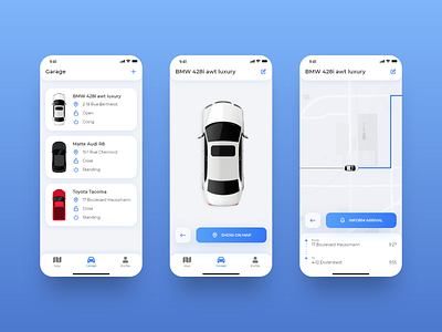 Car Tracking app cap app car ios list map mobile monitoring tracker tracker app tracker car tracking tracking app tracking car ui ux way