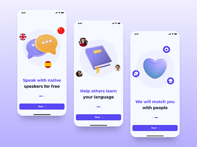 Mercury Speak App. Onboarding