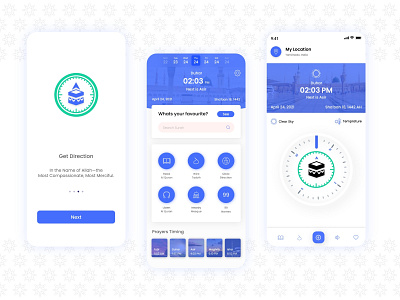 Al Quran App UI alquran app app design app ui compass design direction flat design minimal minimal app design mockup modern modern design mosque prototype ui user experience user experience ux user interface