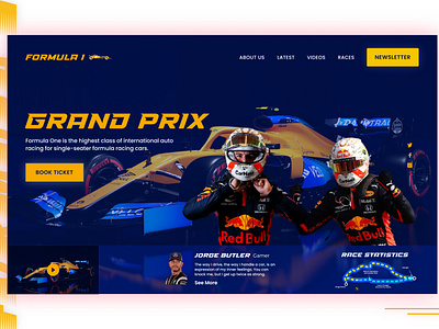 Formula 1 Landing Page Concept