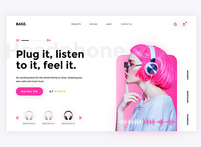 Base Landing Page ui branding design designer dribble flat design graphic design homepage ui landing page ui mockup modern design music prototype research ui user experience user interface ux visual aesthetics website ui wireframe