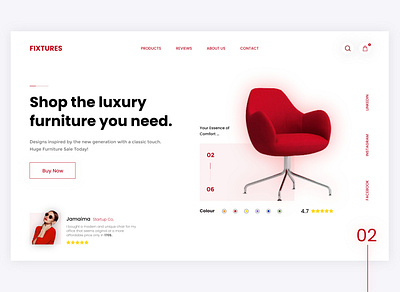 Furniture Landing Page ui animation behance branding design dribble flat design for sale furniture graphic design homepage illustration landing page mockup modern ui motion graphics ui user experience user interface ux