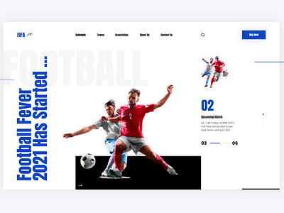 Football Landing Page ui