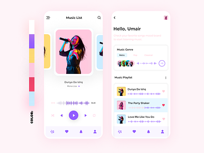 Music App ui behance branding design dribble flat design for sale graphic design minimal design mockup modern ui motion graphics music app ui user experience user interface ux