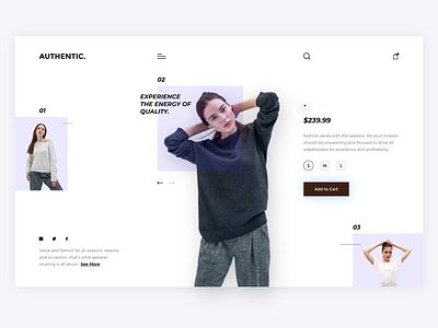 Clothing Product Page ui